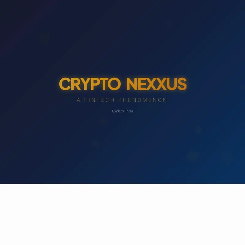 The Crypto Nexxus website, built by Northfolk