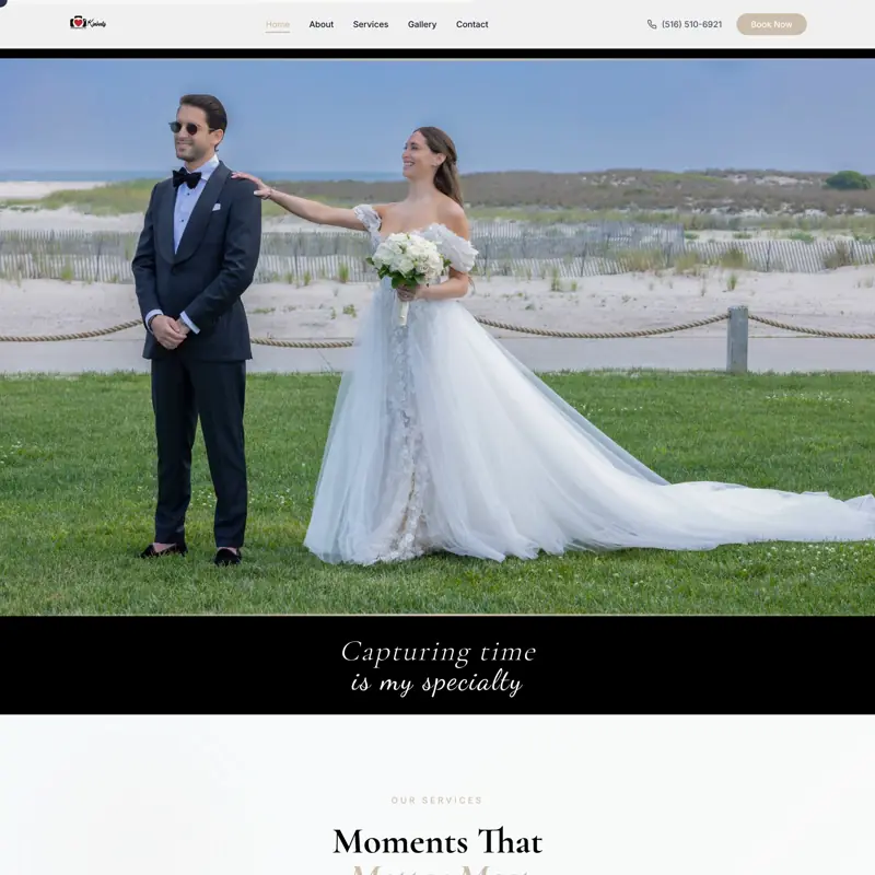 The Photography by Kimberly website, built by Northfolk